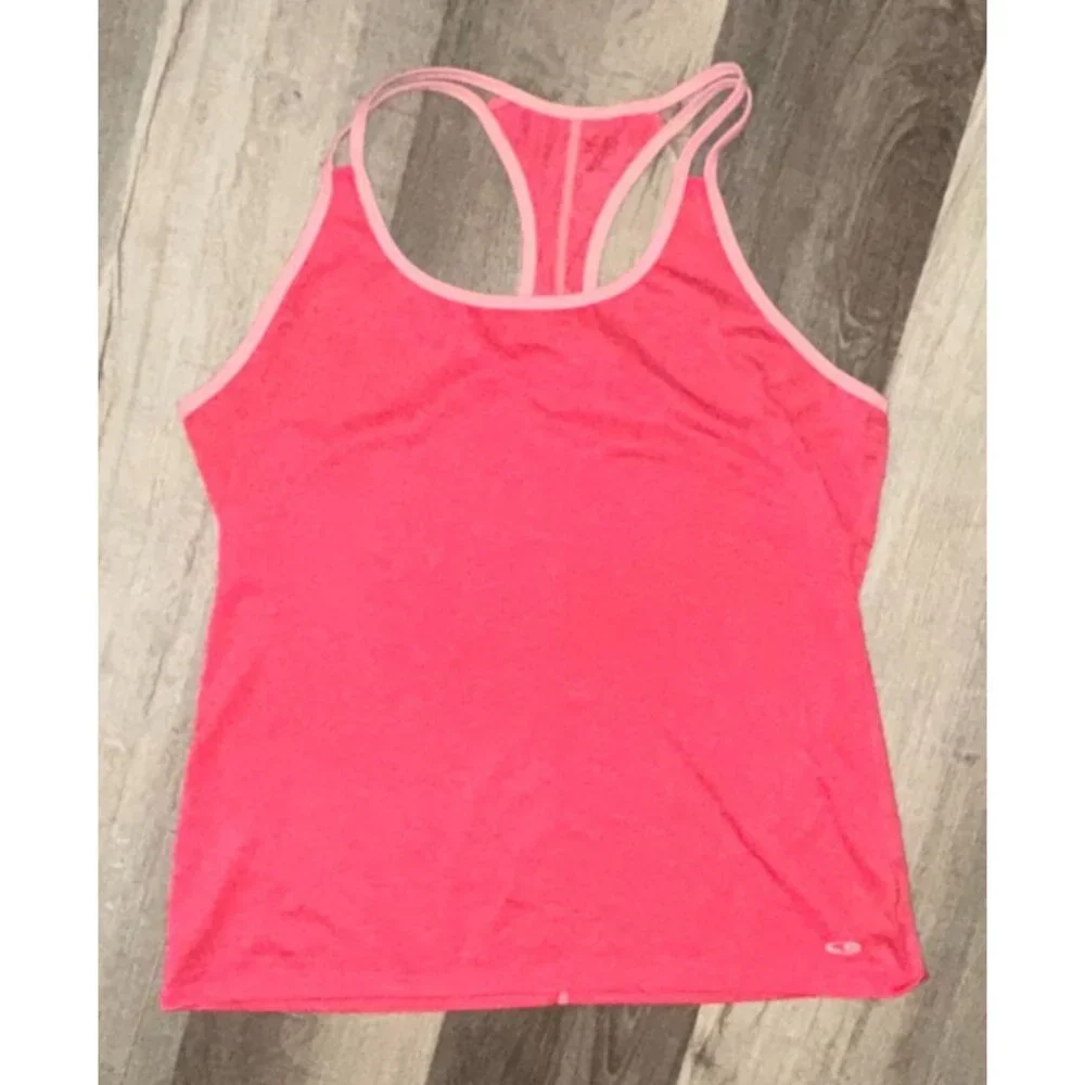 Pink Athletic Racerback Tank Top L/G - Picture 3 of 5